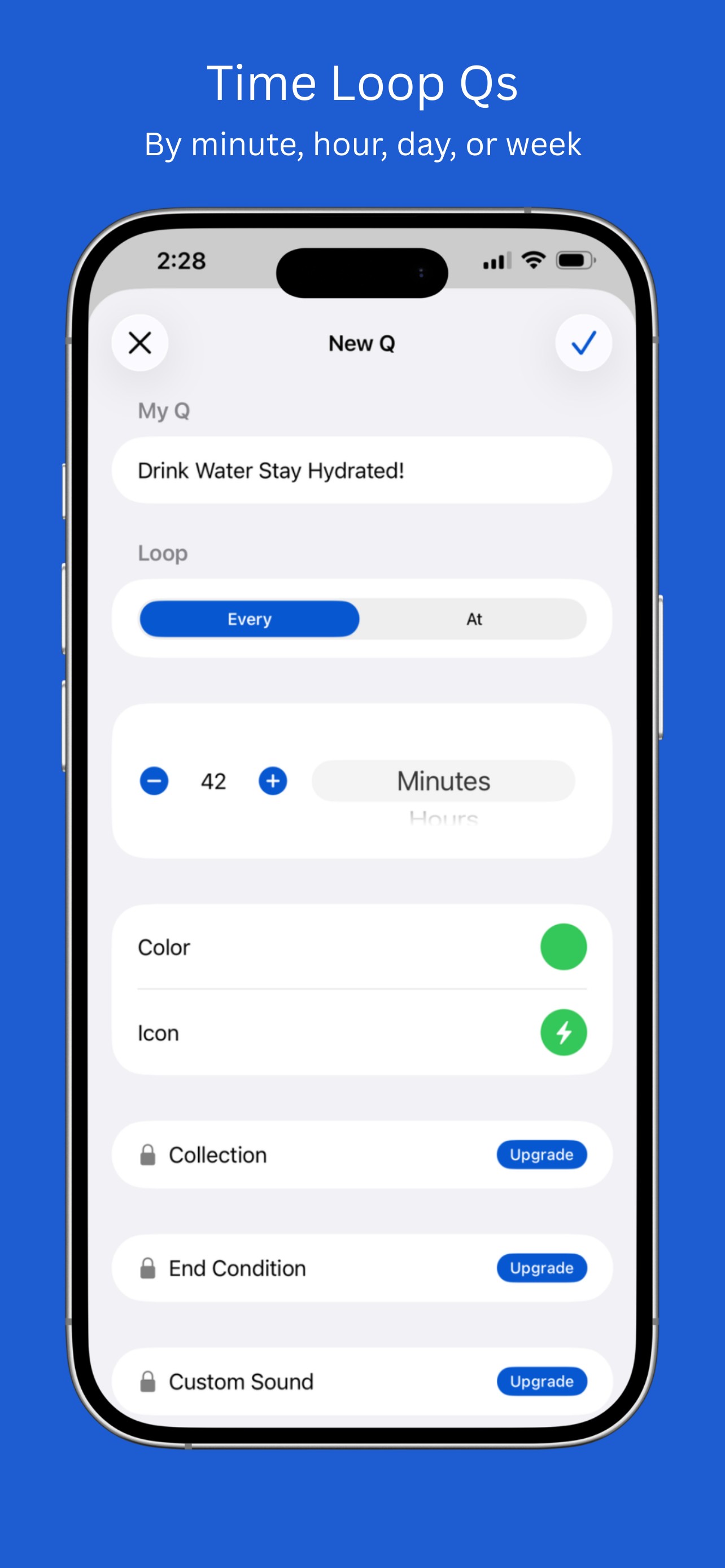QLoop - create an interval-based reminder