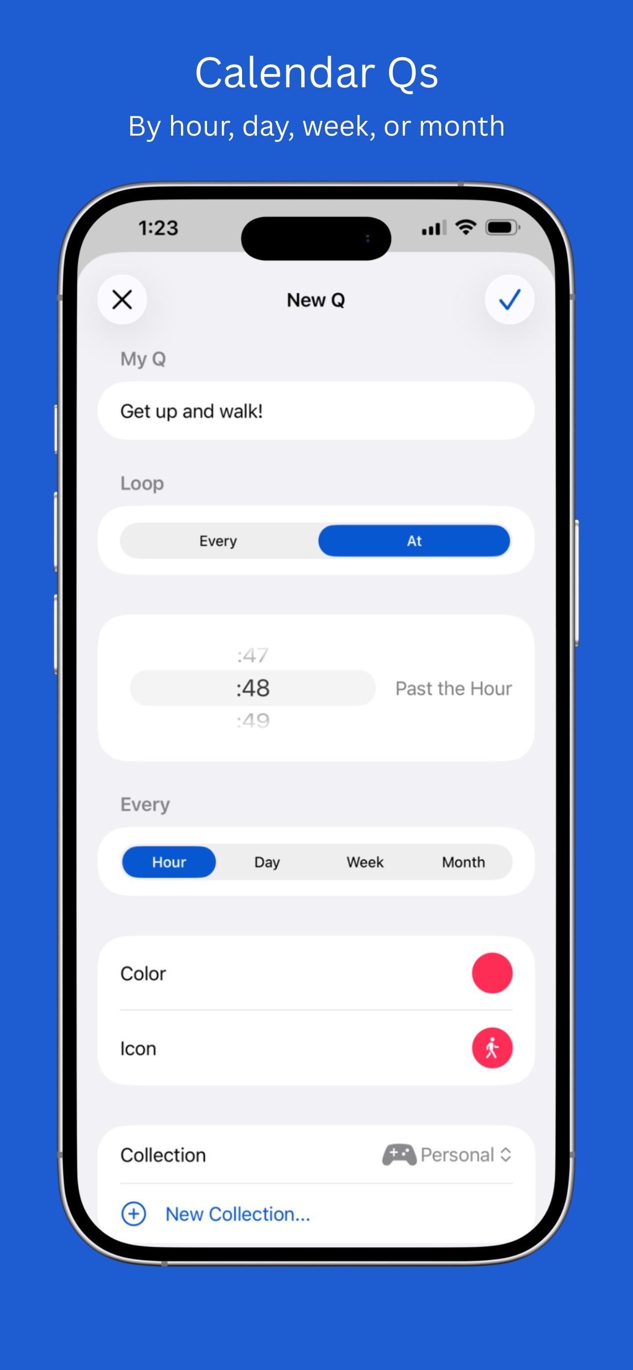 QLoop - create a calendar-based reminder
