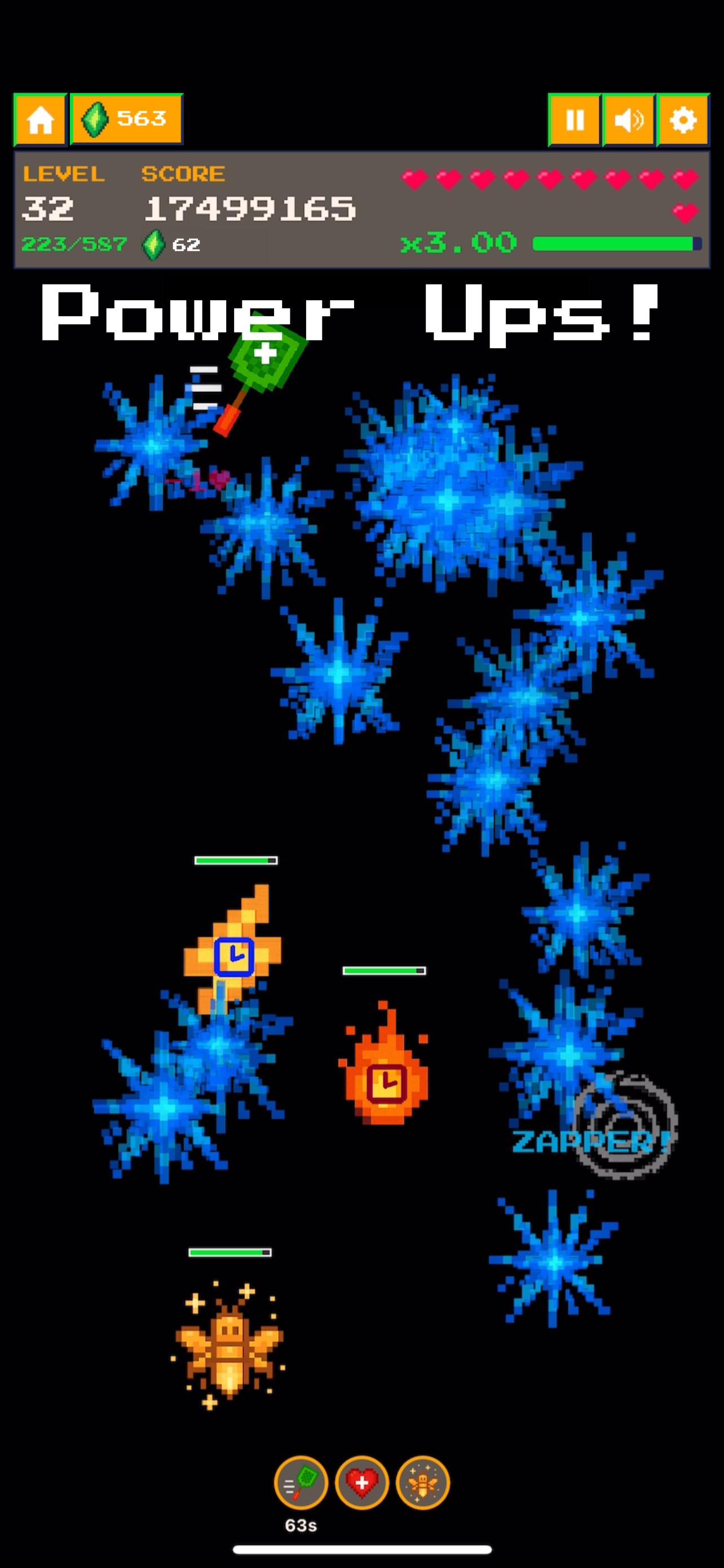 Smash'Em Up! gameplay - power ups